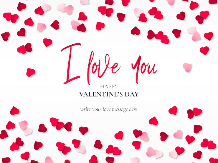 Bezpłatny plik Wektor piękne tło valentine&#39;s z sercem papercut