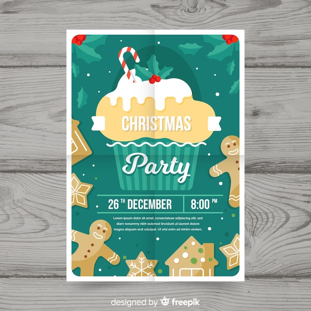 Piękny Plakat Szablon Strony Bożego Narodzenia