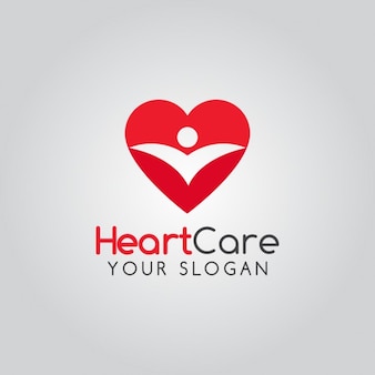 Pielęgnacja serce logo