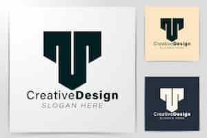 Bezpłatny wektor pierwsza litera m nowoczesne pomysły na logo. projekt logo inspiracji. ilustracja wektorowa szablon. na białym tle