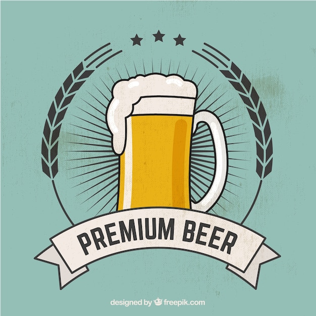 Bezpłatny wektor piwo premium
