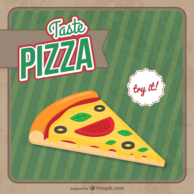 Bezpłatny wektor pizza slice vector