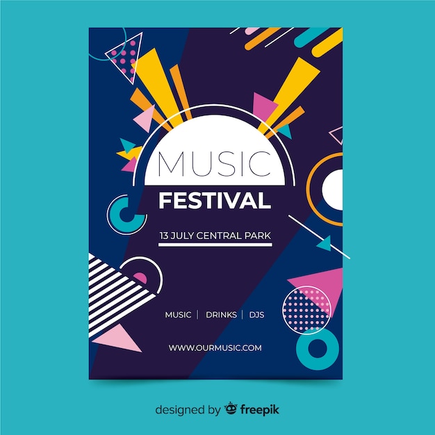 Plakat festiwalu muzyki wyciągnąć rękę streszczenie