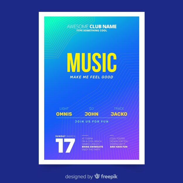 Plakat festiwalu muzyki