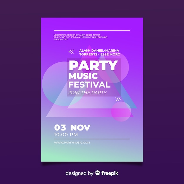 Plakat festiwalu muzyki