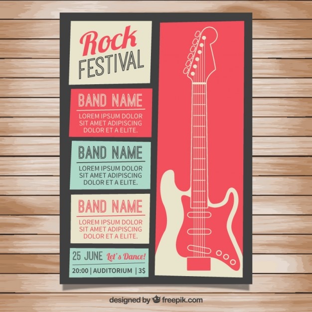 Plakat Festiwalu Rocka