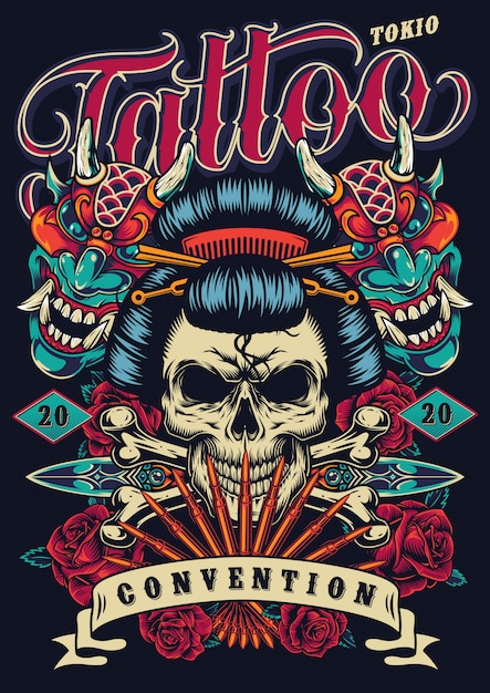 Plakat festiwalu rocznika tatuaż