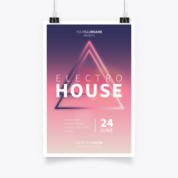 Plakat Modern Electro House