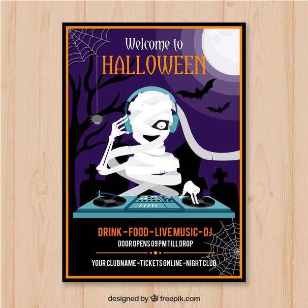 Plakat Z Halloween Z Mamą Dj