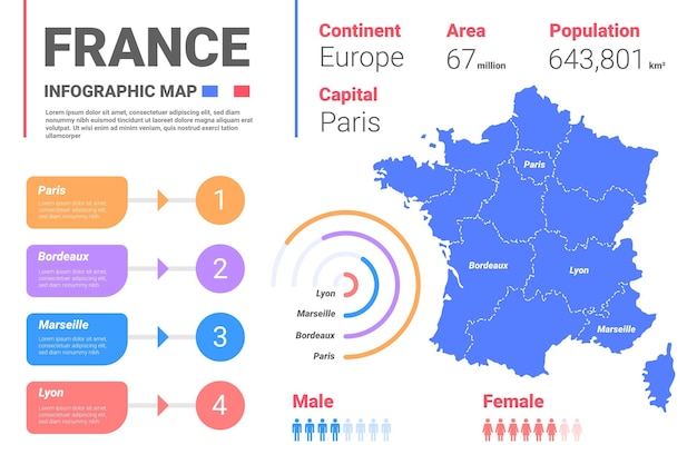 Plansza Płaska Mapa Francji