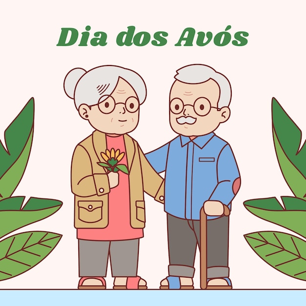 Płaska Ilustracja Dia Dos Avos