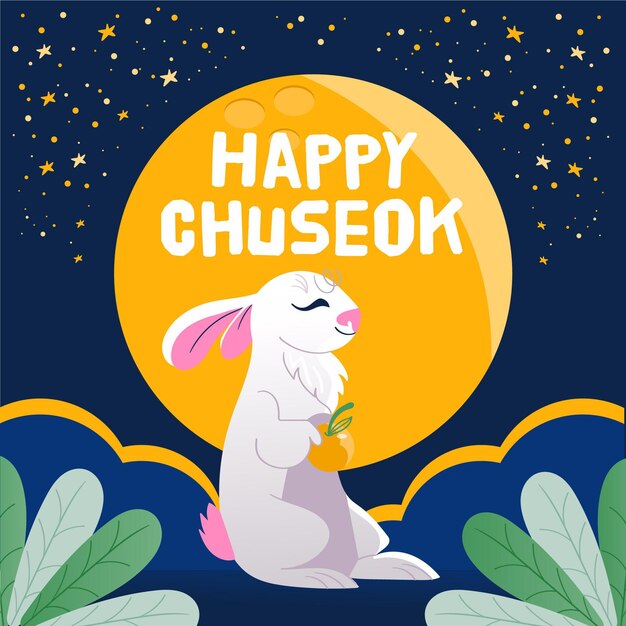 Płaska koncepcja chuseok