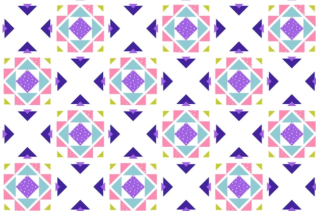 Płaska konstrukcja kolorowy wzór geometryczny