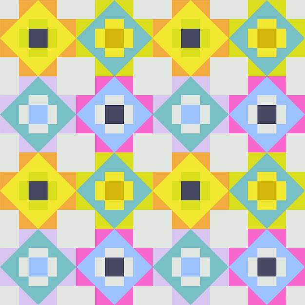 Bezpłatny wektor płaska konstrukcja kolorowy wzór geometryczny