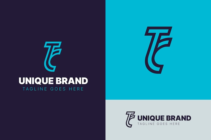 Bezpłatny plik Wektor płaska konstrukcja logo tc