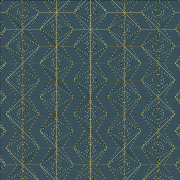 Płaska tapeta premium w stylu art deco