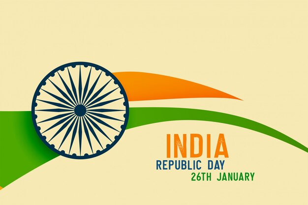 Płaski dzień kreatywnych Republiki Indii
