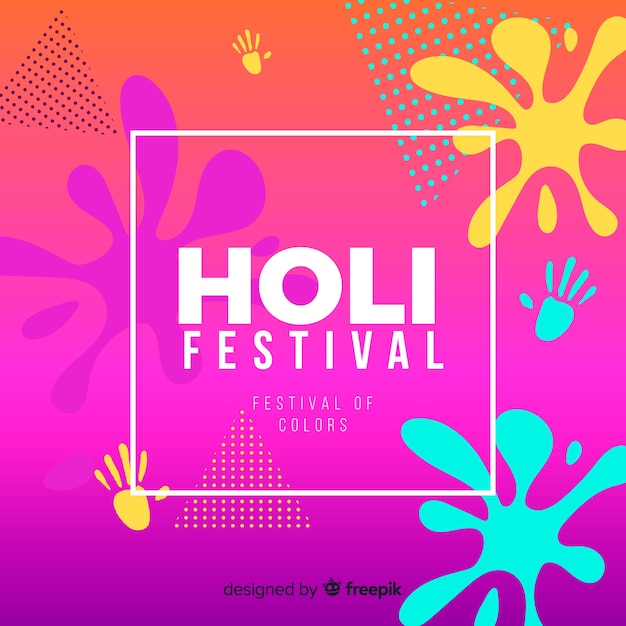 Płaski Holi Festiwalu Tło