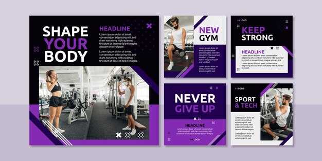 Płaski słupek fitness ze zdjęciem