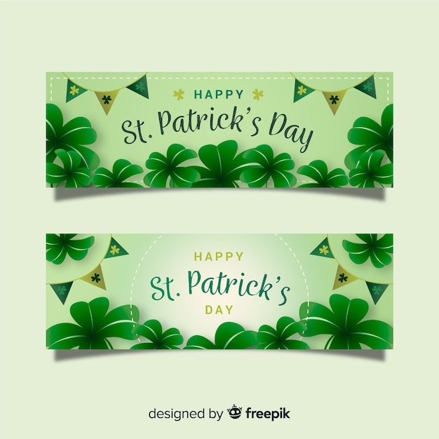 Płaski St. Banner Patrick's Day