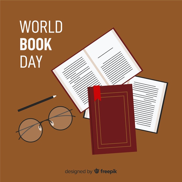 Płaski świat książki dnia tło