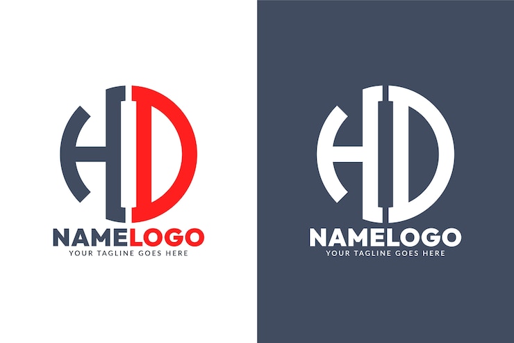 Bezpłatny plik Wektor płaski szablon logo monogram hd