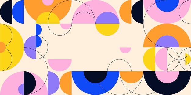 Płaskie abstrakcyjne tło geometryczne