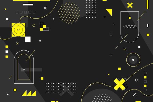 Płaskie abstrakcyjne tło o geometrycznych kształtach