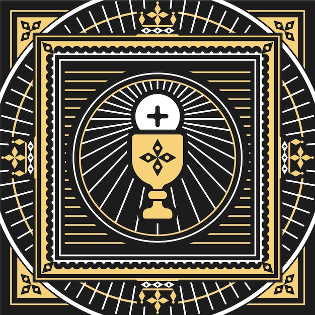 Płaskie ilustracja corpus christi