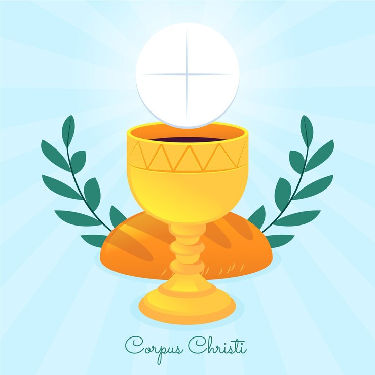 Bezpłatny plik Wektor płaskie ilustracja corpus christi