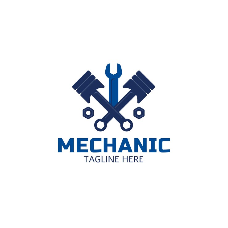 Bezpłatny plik Wektor płaskie logo inżynierii mechanicznej