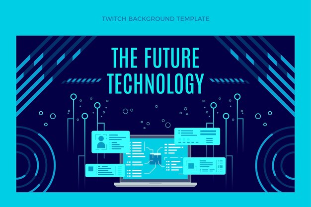 Płaskie minimalne tło drgania technologii