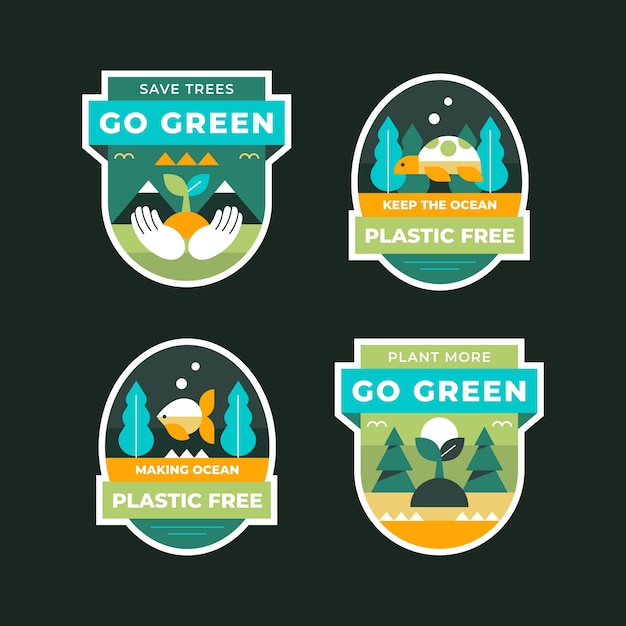 Płaskie Odznaki Ekologiczne
