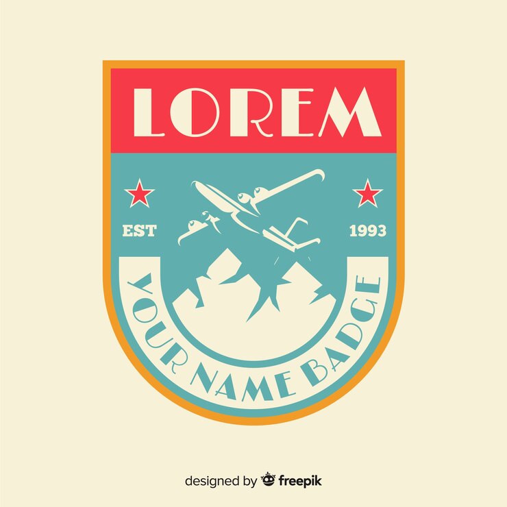 Bezpłatny plik Wektor płaskie rocznika logo podróży