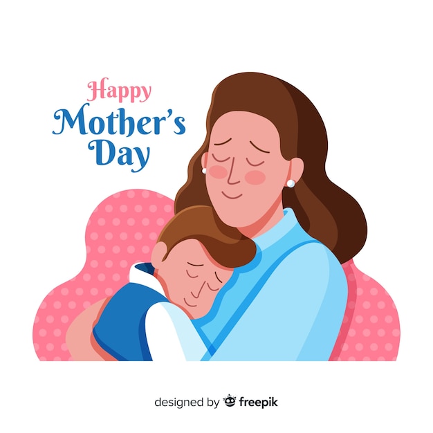 Płaskie Tło Dzień Matki