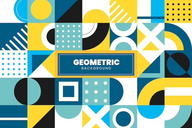 Płaskie tło geometryczne