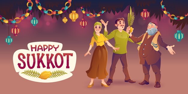 Płaskie Tło Sukkot