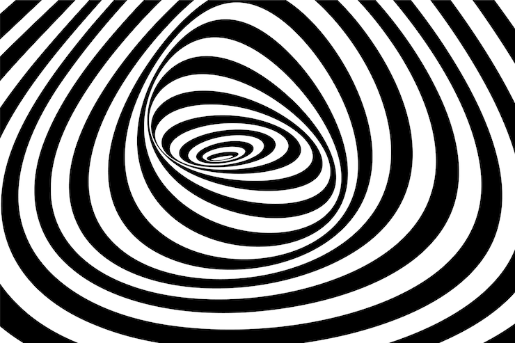 Bezpłatny plik Wektor płaskie wzornictwo spiralne tło okrągłe