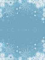 Bezpłatny wektor płatki śniegu na jasnoniebieskim tle
