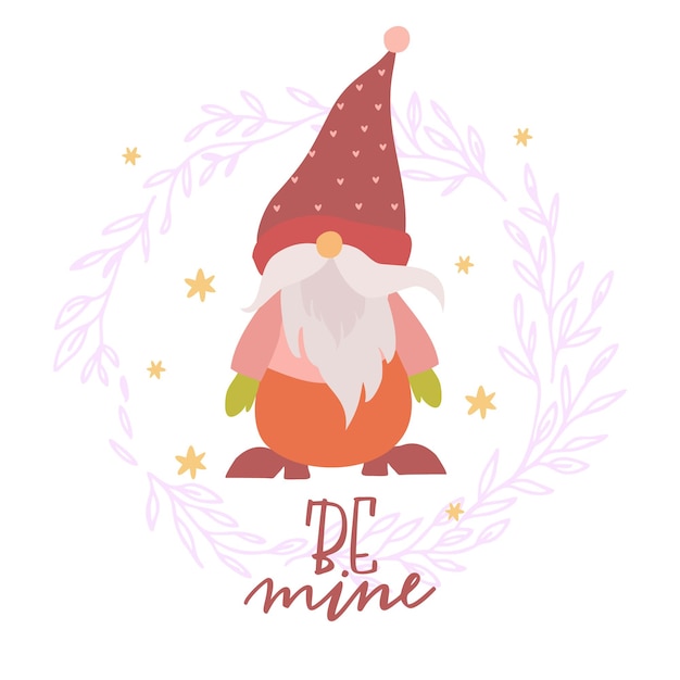 Pocztówka Z Gnome Be Mine