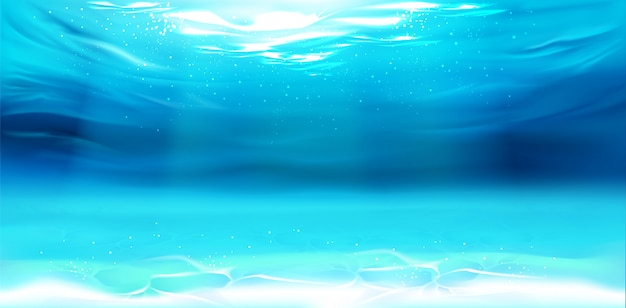 Podwodne tło, powierzchnia wody, ocean, morze