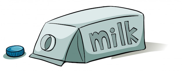 Bezpłatny wektor pojemnik na mleko