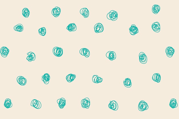 Polka Dot Wzór Tła, Zielony Doodle Wektor, Estetyczny Design