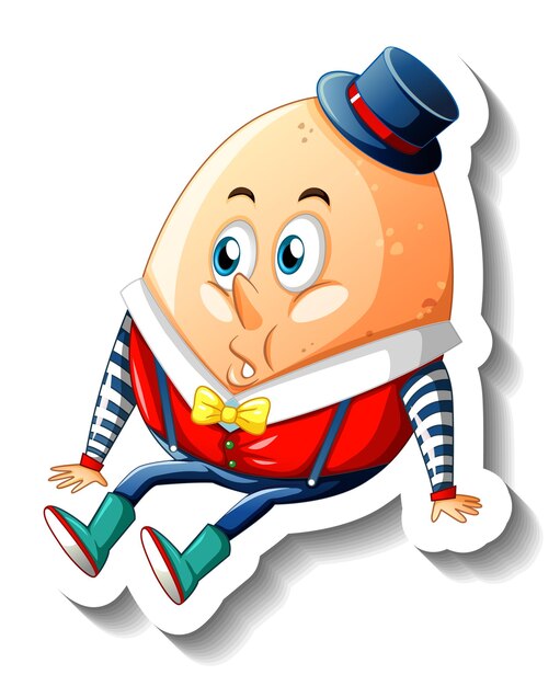 Postać z kreskówki Humpty Dumpty Egg