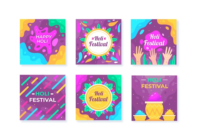 Posty na instagramie festiwalu holi