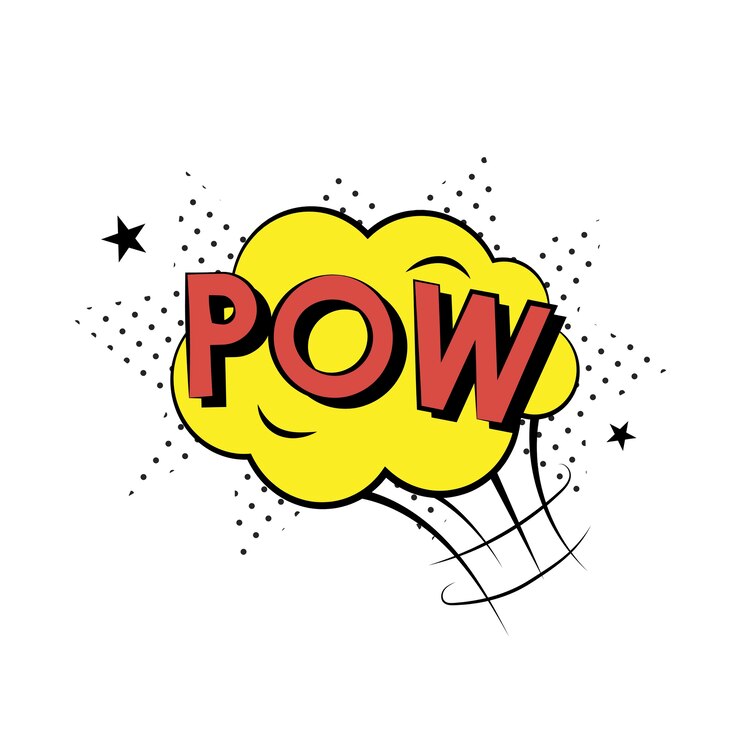 Bezpłatny plik Wektor pow komiksowy styl