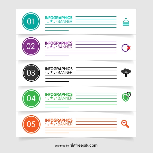 Prezentacja Etykiet Infographic