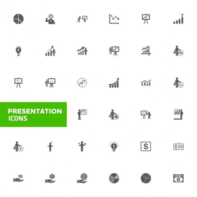Prezentacja zestaw ikon