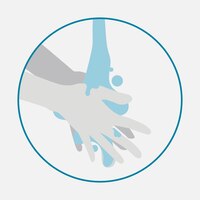 Procedura mycia rąk w celu dezynfekcji przeciwko wektorowi covid 19
