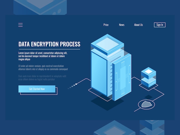Proces Szyfrowania Danych, Ochrona Informacji Cyfrowych, Serwerownia, Przechowywanie W Chmurze